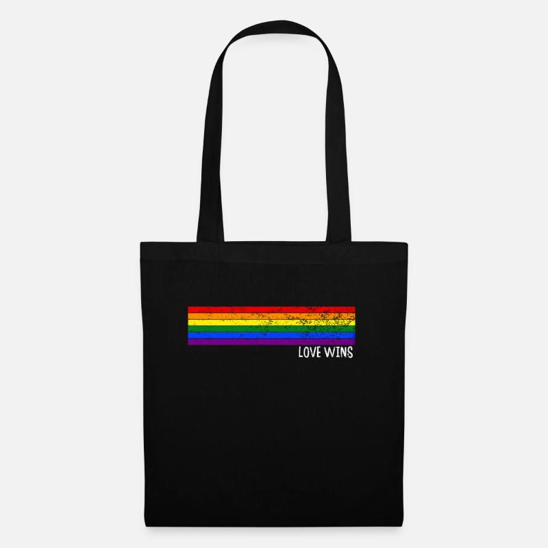 Gay Pride Geschenk - Stoffbeutel - Schwarz