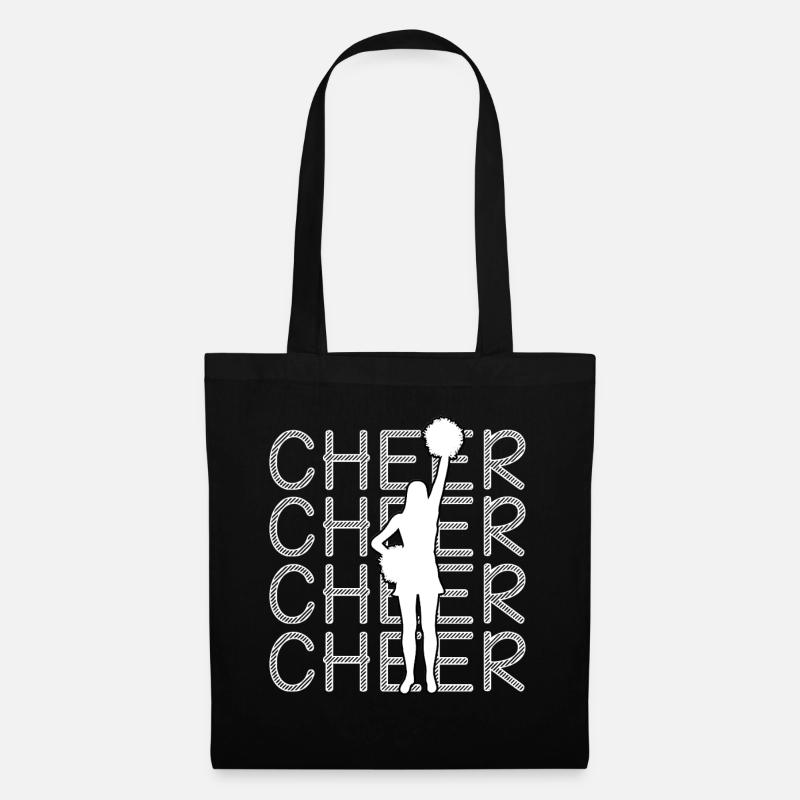 Cheerleading - Cheer Cheer Cheer - Stoffbeutel - Schwarz