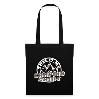 C'est ma chemise de camping - Sac en tissu - noir - Devant