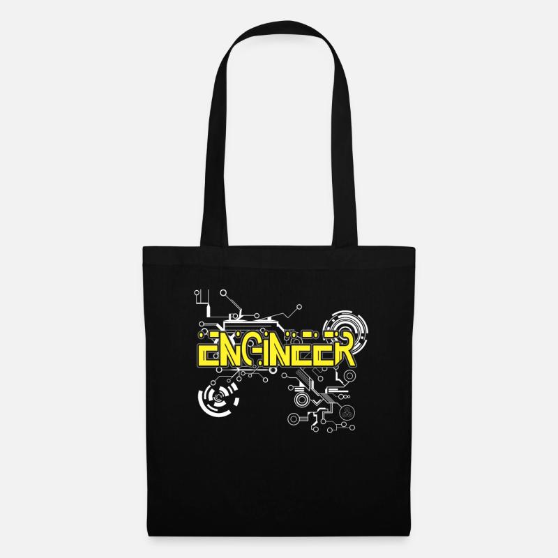 Ingenieur Techniker Ingenieure Geschenke - Stoffbeutel - Schwarz