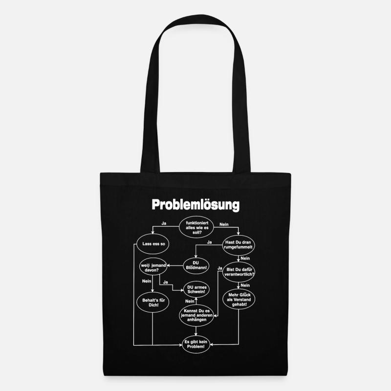 Programmierer Problemlösung - Stoffbeutel - Schwarz