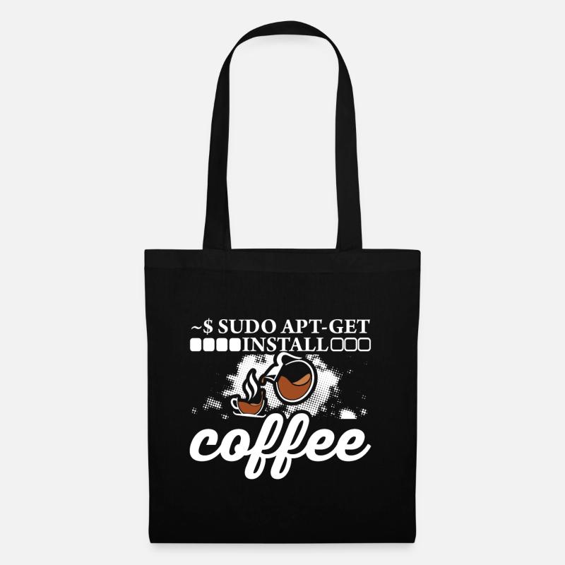 Linux Sudo Apt - Install the coffee. - Tote Bag - black