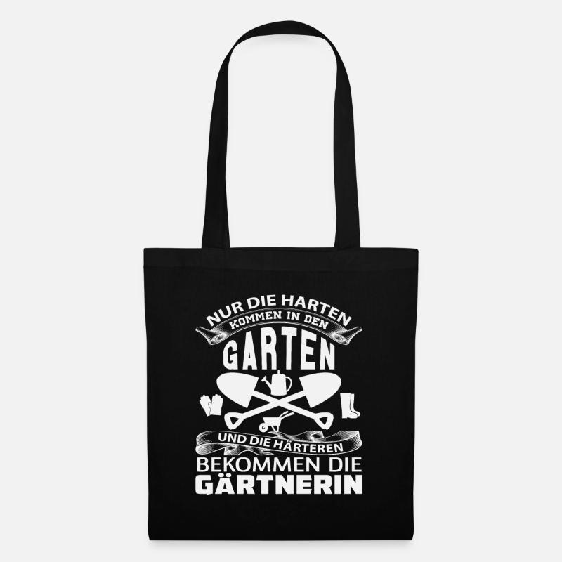 NUR DIE HARTEN KOMMEN IN DEN GARTEN - Stoffbeutel - Schwarz