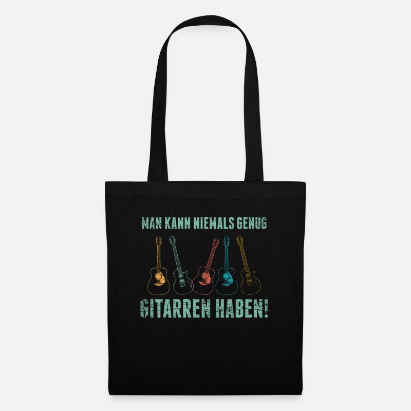 Gitarre Gitarrist - Stoffbeutel - Schwarz