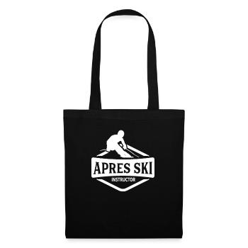 Party Ski Holiday Apres Ski Instructor Ski Instructor Skis - Tote Bag - black - Front