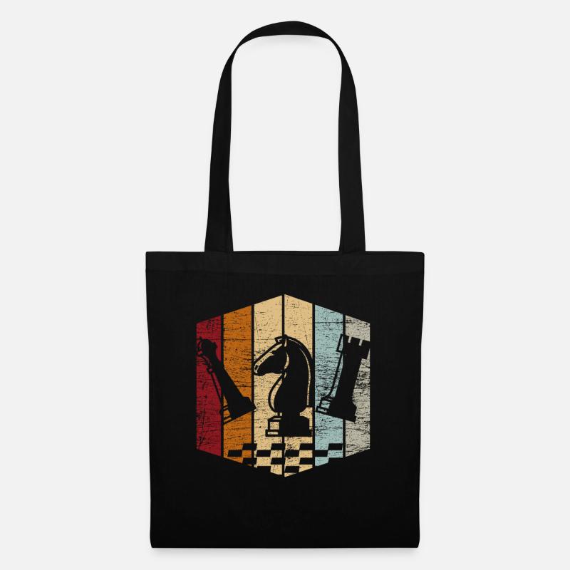 Schach - Stoffbeutel - Schwarz