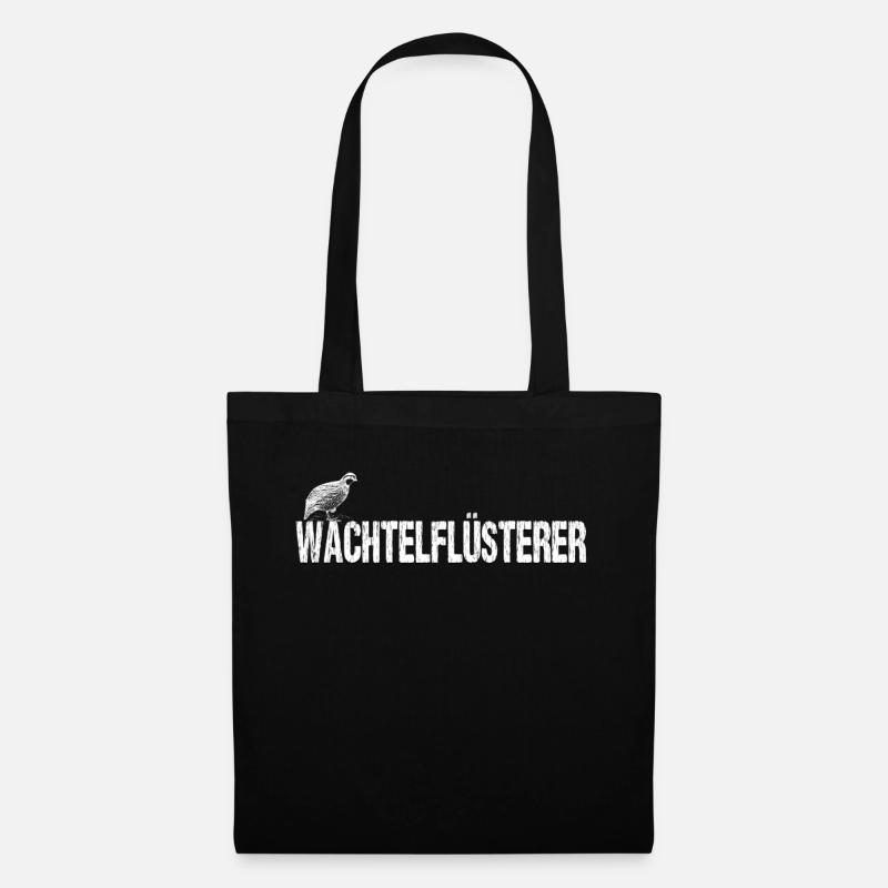 Wachtelflüsterer - Stoffbeutel - Schwarz