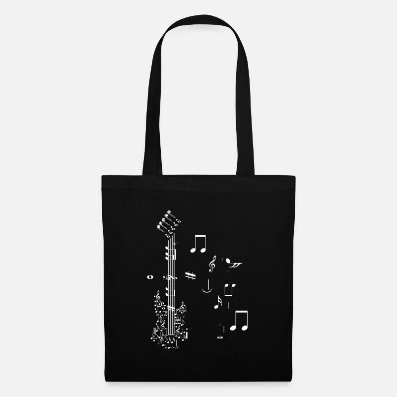 Gitarre Geschenk - Stoffbeutel - Schwarz
