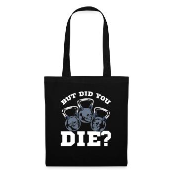 Balle haltère kettlebell fitness entraînement sportif - Sac en tissu - noir - Devant