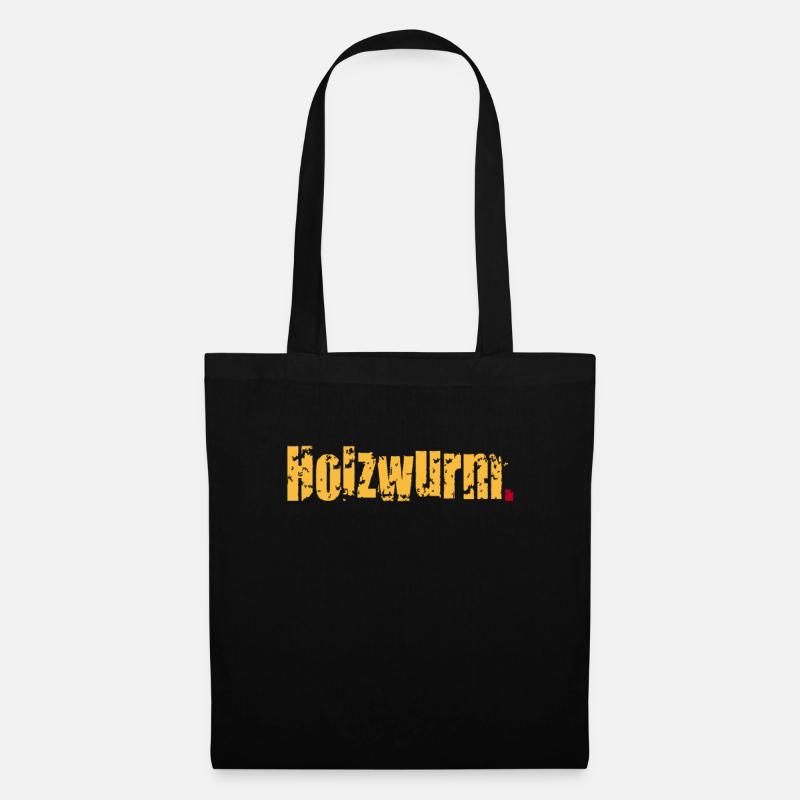 Holzwurm - Stoffbeutel - Schwarz