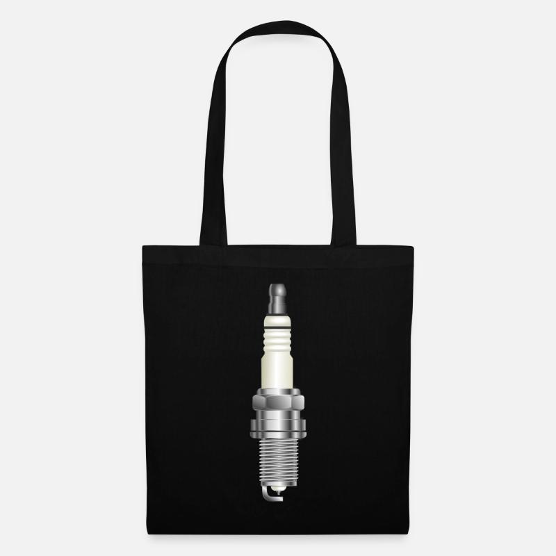 Spark plug auto freak tuning - Tote Bag - black