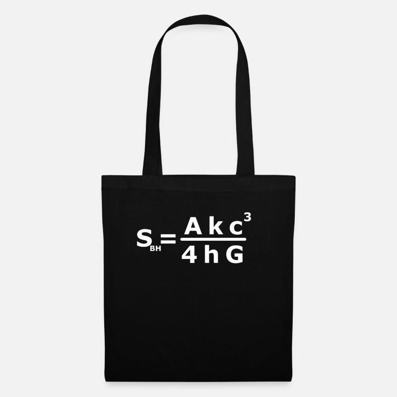 Black Hole Entropy - Physiker - Stoffbeutel - Schwarz