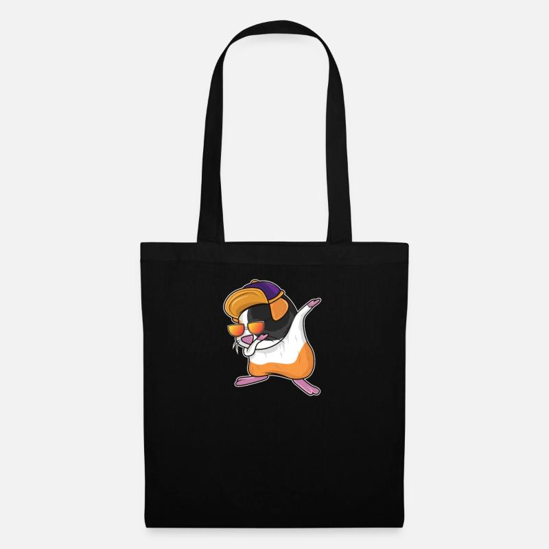 Dabbing Dab Danse Cadeau Cadeau Hamster Cochon d'Inde - Sac en tissu - noir