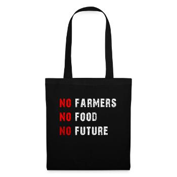 Aucun agriculteur Aucun aliment Aucun futur agriculteur Agriculteur - Sac en tissu - noir - Devant