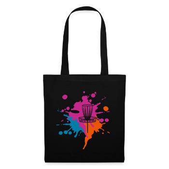 Frisbee colored blob - Tote Bag - black - Front