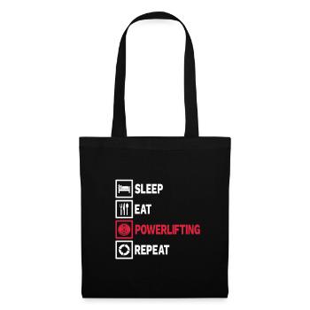Cadeau d'haltérophilie Powerlifting Powerlifting - Sac en tissu - noir - Devant