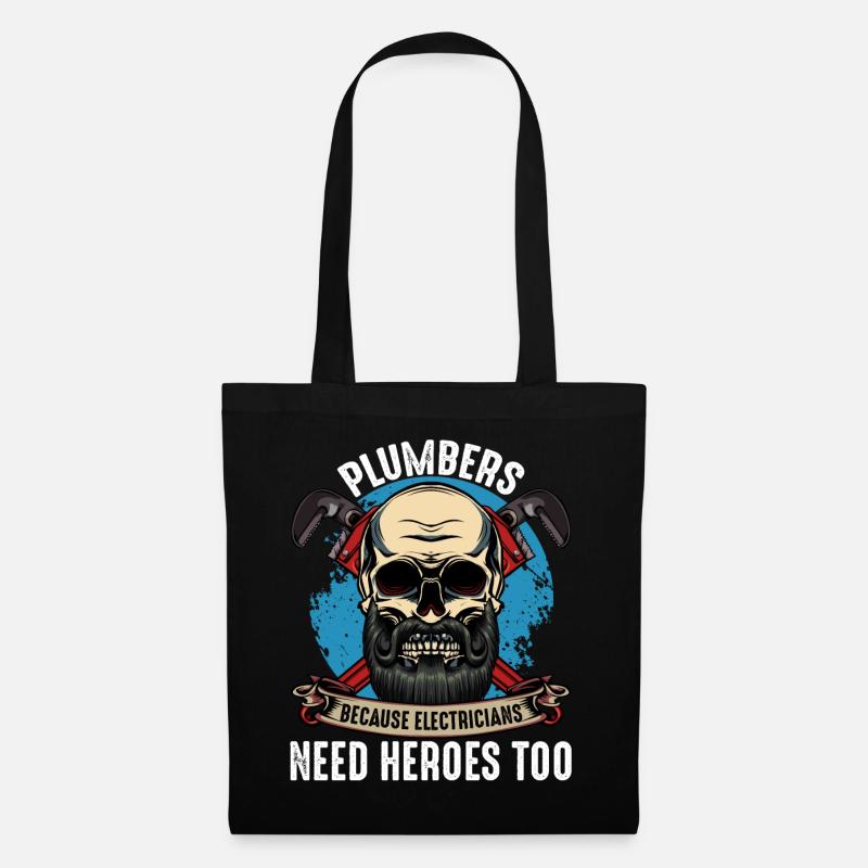 plombier - Sac en tissu - noir