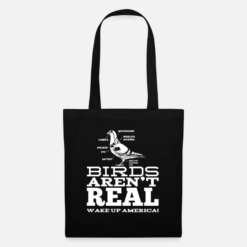Birds Aren't Real - Stoffbeutel - Schwarz