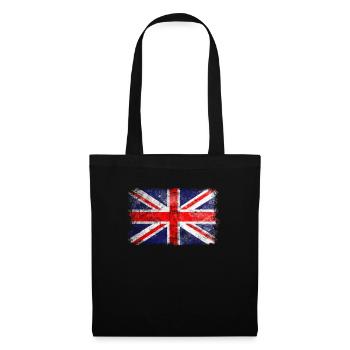 English Flag. Cool British Flag. British Roots - Tote Bag - black - Front
