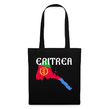 Eritrea Map Habesha Flag Gift Idea - Stoffbeutel - Schwarz - Vorne