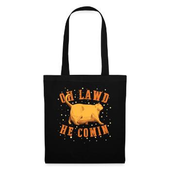 Oh Lawd He Comin Chonk Chart Meme Cat Funny - Tote Bag - black - Front