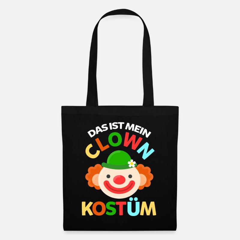 Karneval Clown Karnevalparty - Stoffbeutel - Schwarz