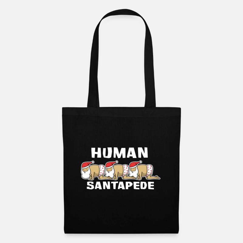 Weihnachtsmann Human Santapede - Stoffbeutel - Schwarz