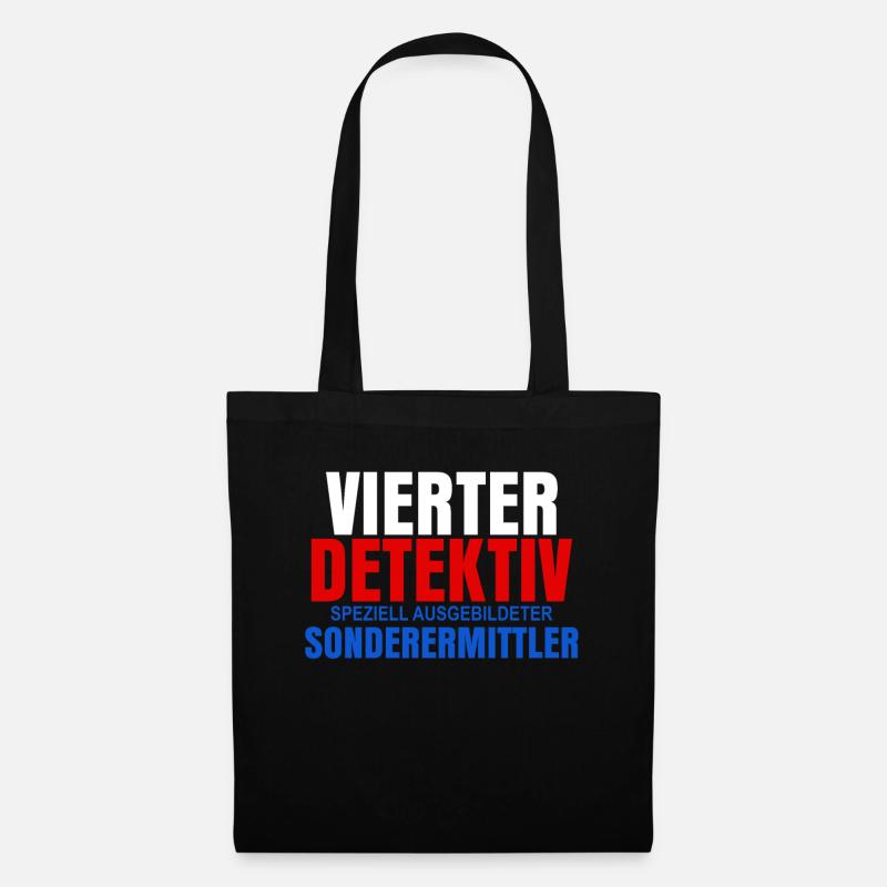Detektiv - Stoffbeutel - Schwarz