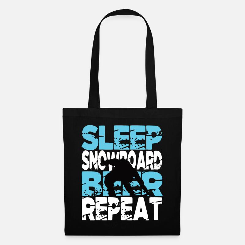 Snowboard Snowboarder Wintersport Snowboard - Stoffbeutel - Schwarz