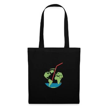 It's just one straw save the planet environmental protection - Tote Bag - black - Front