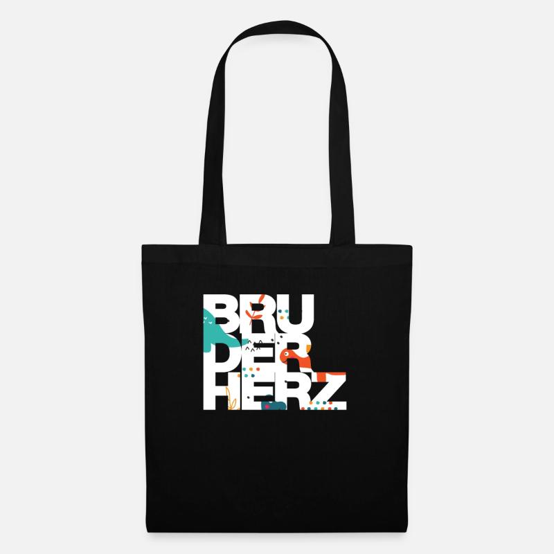 Bruderherz Bester Bruder der Welt Geschenkidee - Stoffbeutel - Schwarz