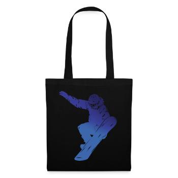 Snowboard d'hiver - Sac en tissu - noir - Devant