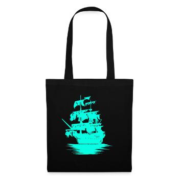 Sailing Ship Seafaring Fantasy Maritime Dinghy - Tote Bag - black - Front