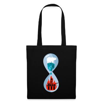 Ours polaire climat changement climatique - Sac en tissu - noir - Devant