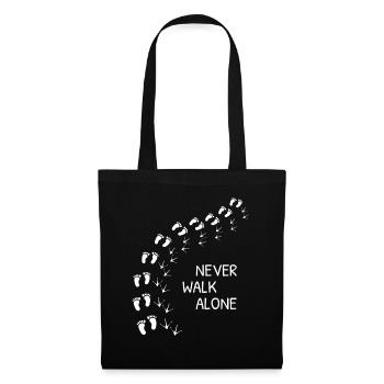 Never Walk Alone - Tote Bag - black - Front