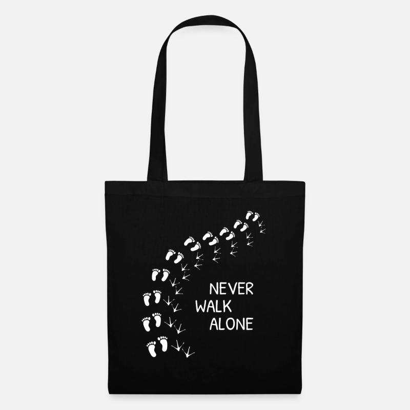 Never Walk Alone - Stoffbeutel - Schwarz