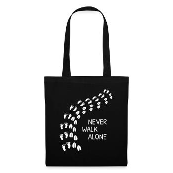 Never Walk Alone - Tote Bag - black - Front