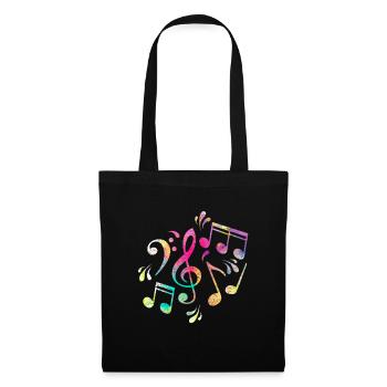 Partition - Sac en tissu - noir - Devant