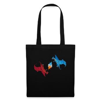 Dragon dice game fantasy - Tote Bag - black - Front