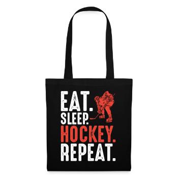 Eishockey - Stoffbeutel - Schwarz - Vorne