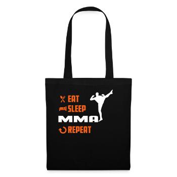EAT SLEEP MMA - Mma Tshirt - Tote Bag - black - Front