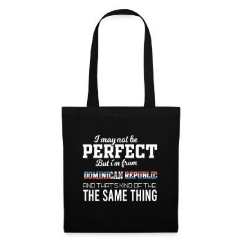 I am almost perfect, I am from Dominican r - Tote Bag - black - Front