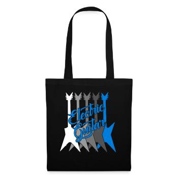 Joueur de guitare électrique - Sac en tissu - noir - Devant