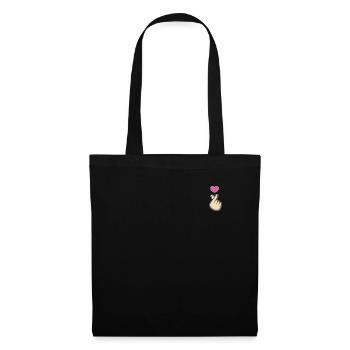 K-Pop Hand Symbol Kpop Heart Korean Love Music - Sac en tissu - noir - Devant