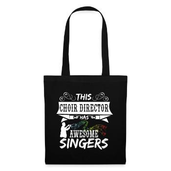 Chef de choeur - Sac en tissu - noir - Devant