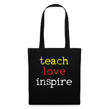 professeur - Sac en tissu - noir - Devant
