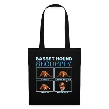Basset Hound Security - Tote Bag - black - Front