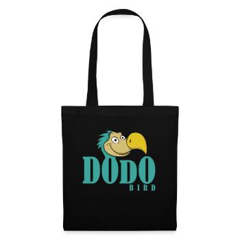 Police Dodo avec tête Dodo - Sac en tissu - noir - Devant