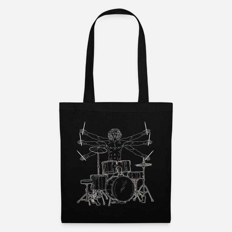 Batteur de Vitruve - Sac en tissu - noir