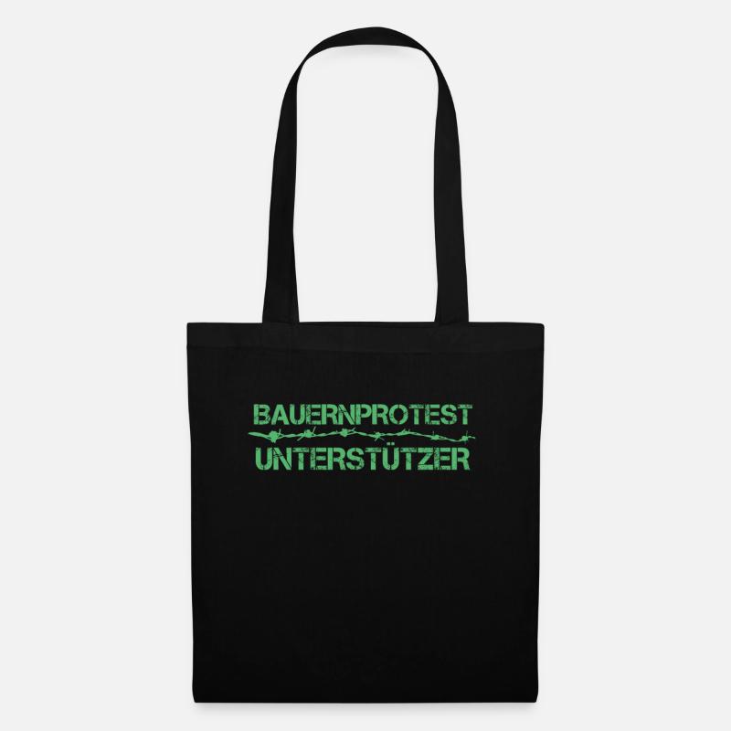 Farmer farmer protest protest demonstration - Tote Bag - black